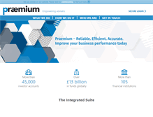 Tablet Screenshot of praemium.co.uk