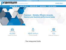 Tablet Screenshot of praemium.com.au